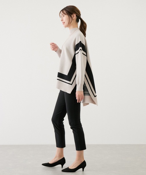 【セール】配色ジャガード チュニック（Tシャツ/カットソー）｜Jayro（ジャイロ）