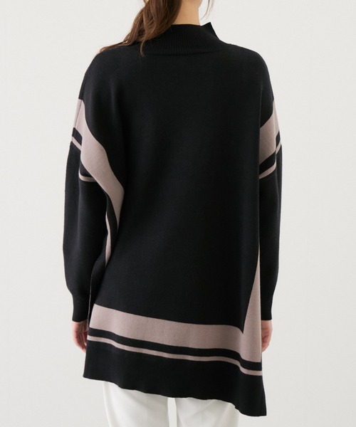 【セール】配色ジャガード チュニック（Tシャツ/カットソー）｜Jayro（ジャイロ）