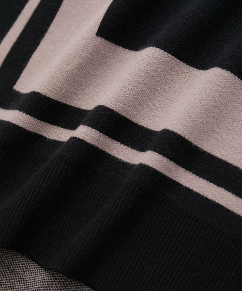 【セール】配色ジャガード チュニック（Tシャツ/カットソー）｜Jayro（ジャイロ）