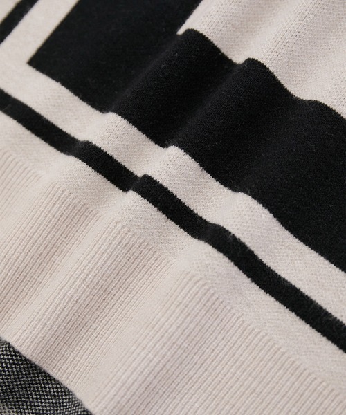 【セール】配色ジャガード チュニック（Tシャツ/カットソー）｜Jayro（ジャイロ）