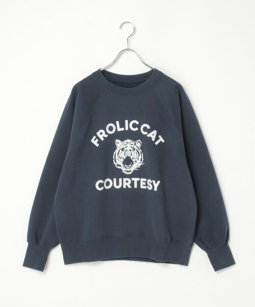 VENCEEXCHANGE（ヴァンスエクスチェンジ）の「トラフロッキーラグランスウェット（スウェット・レディース・ネイビー/アイボリー/グレー系その他/チャコール・FREE）」の21枚目の写真