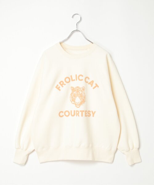 VENCEEXCHANGE（ヴァンスエクスチェンジ）の「トラフロッキーラグランスウェット（スウェット・レディース・ネイビー/アイボリー/グレー系その他/チャコール・FREE）」の22枚目の写真