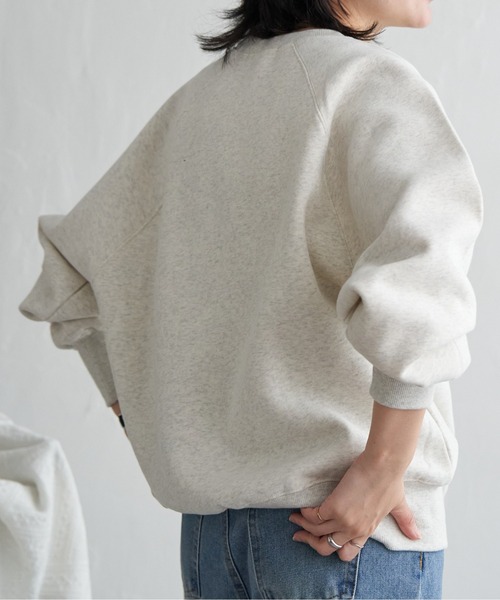 VENCEEXCHANGE（ヴァンスエクスチェンジ）の「トラフロッキーラグランスウェット（スウェット・レディース・ネイビー/アイボリー/グレー系その他/チャコール・FREE）」の7枚目の写真