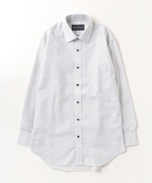 HARUYAMA(ハルヤマ)の「【形態安定】長袖ワイシャツ セミワイド チェック ビバリーヒルズポロクラブ 通年(ビジネスシャツ・メンズ・ライトグレー・S80/首回り39cm-裄丈78cm/M82/首回り41cm-裄丈80cm/L84/LL86/首回り45cm-裄丈86cm/首回り43cm-裄丈82cm)」の4枚目の写真