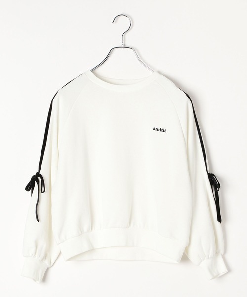 GLOBAL WORK（グローバルワーク）の「乾きやすいラインリボンスウェット/252067（スウェット・キッズ・オフホワイト/ブラック・130cm/140cm/150cm/160cm）」の17枚目の写真