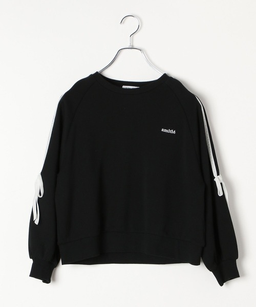 GLOBAL WORK（グローバルワーク）の「乾きやすいラインリボンスウェット/252067（スウェット・キッズ・オフホワイト/ブラック・130cm/140cm/150cm/160cm）」の18枚目の写真