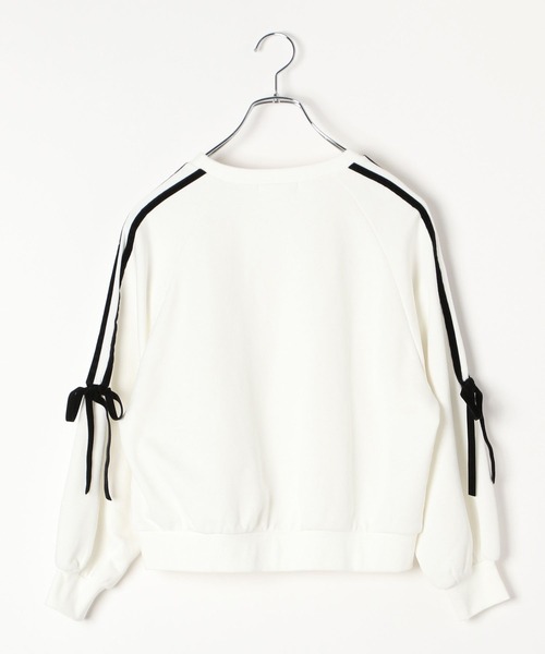 GLOBAL WORK（グローバルワーク）の「乾きやすいラインリボンスウェット/252067（スウェット・キッズ・オフホワイト/ブラック・130cm/140cm/150cm/160cm）」の19枚目の写真