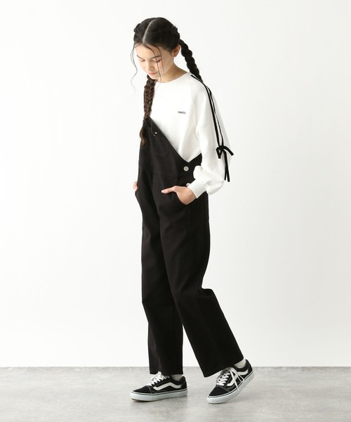 GLOBAL WORK（グローバルワーク）の「乾きやすいラインリボンスウェット/252067（スウェット・キッズ・オフホワイト/ブラック・130cm/140cm/150cm/160cm）」の9枚目の写真