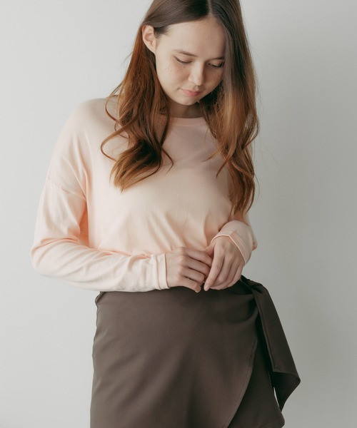 tシャツ R.P.miller/ミラー Sheer Crew L/S tee シア―トップス レディース R.P.miller/ミラー Sheer Crew L/S tee シア―トップス（Tシャツ