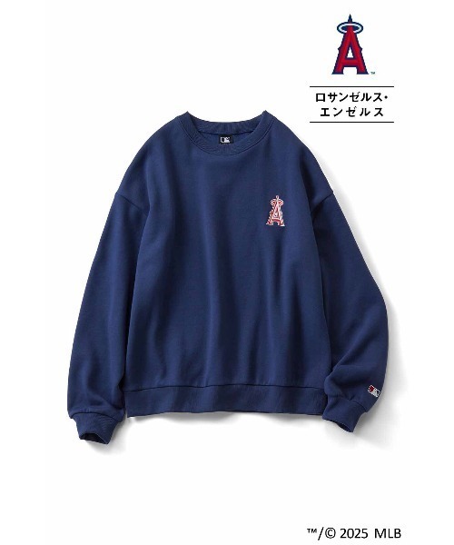 IEDIT(イディット)の「IEDIT オリジナルMLBデザイン ダークカラーでシックにきまる大人のゆるスウェット(スウェット・レディース・グレー/ブラック/ネイビー・LL/3L/M/L/S/4L)」の21枚目の写真