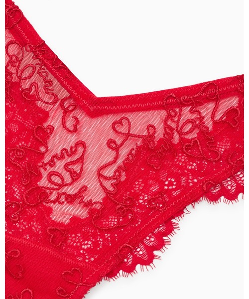 【セール】【エンポリオ アルマーニ】Tバックショーツ メッシュ素材 ホリデーロゴ総刺繍（ショーツ）｜EMPORIO ARMANI（エンポリオアルマーニ）