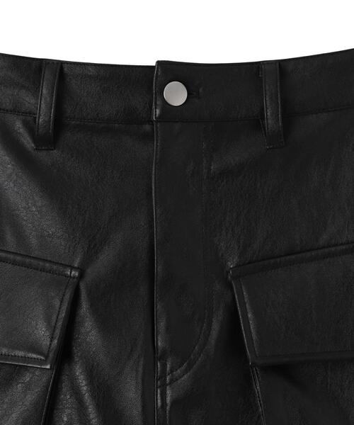 WEGO（ウィゴー）の「WEGO/ヴィンテージライクPUカーゴミニスカート（スカート・レディース・ブラック/グレー・FREE）」の20枚目の写真