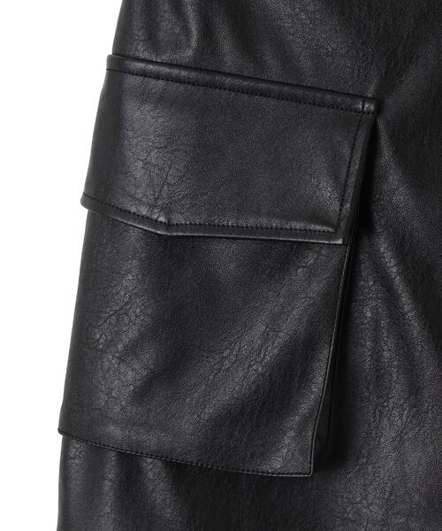 WEGO（ウィゴー）の「WEGO/ヴィンテージライクPUカーゴミニスカート（スカート・レディース・ブラック/グレー・FREE）」の21枚目の写真