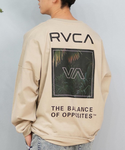 RVCA(ルーカ)の「RVCA/ルーカ ロンTee/長袖Tシャツ ボックスロゴ オーバーサイズ ユニセックス BF041-153(Tシャツ/カットソー・メンズ・ホワイト/ベージュ/ブラック・L/S/M)」の3枚目の写真