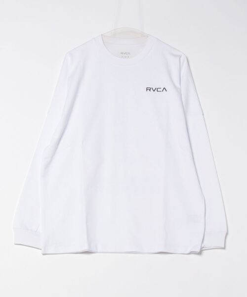 ★国内在庫/即発可*RVCA*VA BOXロゴ長袖Tシャツ/WH★ RVCA tシャツ レディース VA BOX LOGO LS ロングスリーブT