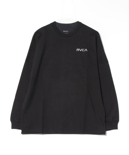 【RVCA】長袖 袖ロゴ Tシャツ ブラック / 送料無料 長袖Tシャツ メンズ ブランド ルーカ スポーツ Tシャツ ロンT