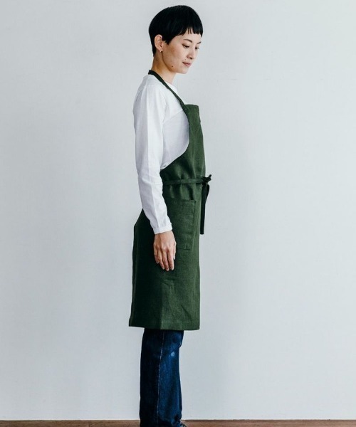 fog(フォグ)リネンデイリーエプロン W84×L85cm(エプロン)|fog linen work(フォグリネンワーク) fog(フォグ)リネンデイリーエプロン W84×L85cm(エプロン)|fog linen work(フォグリネンワーク)