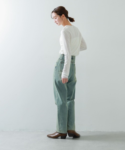 SENSE OF PLACE by URBAN RESEARCH(センスオブプレイスバイアーバンリサーチ)の「シアーレイヤードTシャツ(Tシャツ/カットソー・レディース・アイボリー/ブラック/ピンク・ONE)」の12枚目の写真