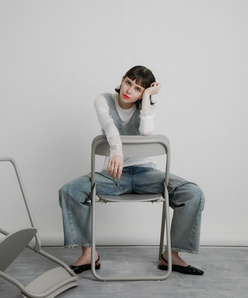 SENSE OF PLACE by URBAN RESEARCH(センスオブプレイスバイアーバンリサーチ)の「シアーレイヤードTシャツ(Tシャツ/カットソー・レディース・アイボリー/ブラック/ピンク・ONE)」の15枚目の写真