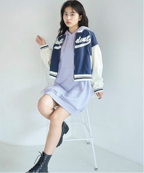 セール】【GOODPRICE】サガラワンポパーカワンピース