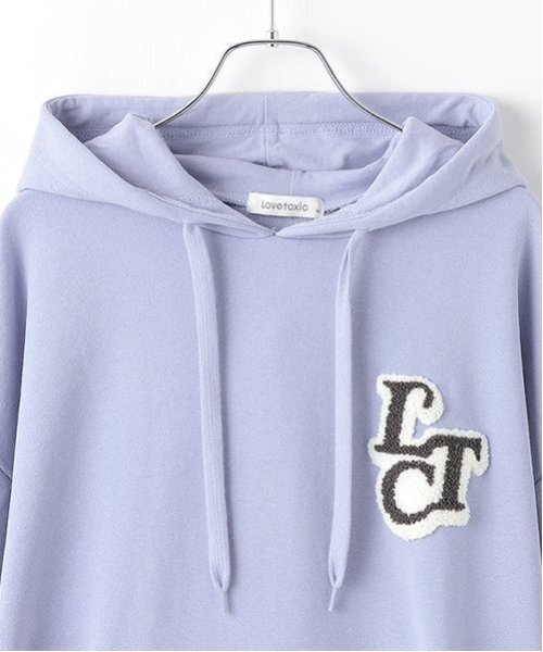 LOVETOXIC（ラブトキシック）の「【GOODPRICE】サガラワンポパーカワンピース（ワンピース・キッズ・ホワイト系その他/ピンク/ブラック/サックスブルー・S:140cm/L:160cm/M:150cm）」の20枚目の写真