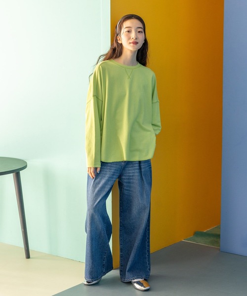 niko and…　ニコアンド　misayoさん オシャレリネンプルオーバー 楽天市場】【SALE／40%OFF】ハーフZIPラインニットプルオーバー