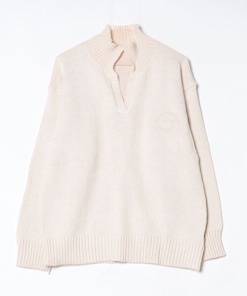 MGV（エムジーヴィー）の「サークルロゴニットポロ（ニット/セーター・メンズ・アイボリー/ブラック・LARGE/X-LARGE/MEDIUM）」の6枚目の写真