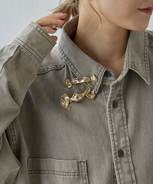ear PAPILLONNER(イアパピヨネ)の「《日本製》キャンディーブローチ(ブローチ/コサージュ・レディース・シルバー系その他2/ゴールド系その他2/シルバー系その他/ゴールド系その他・FREE)」の4枚目の写真
