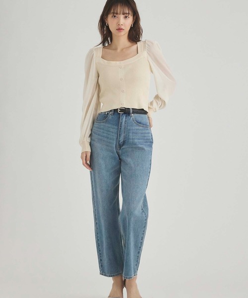 Edit Sheen(エディットシーン)の「ストレートデニムパンツ(デニムパンツ・レディース・ブルー・S/M)」の13枚目の写真