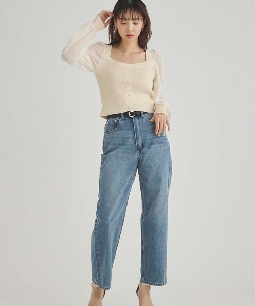 Edit Sheen(エディットシーン)の「ストレートデニムパンツ(デニムパンツ・レディース・ブルー・S/M)」の14枚目の写真