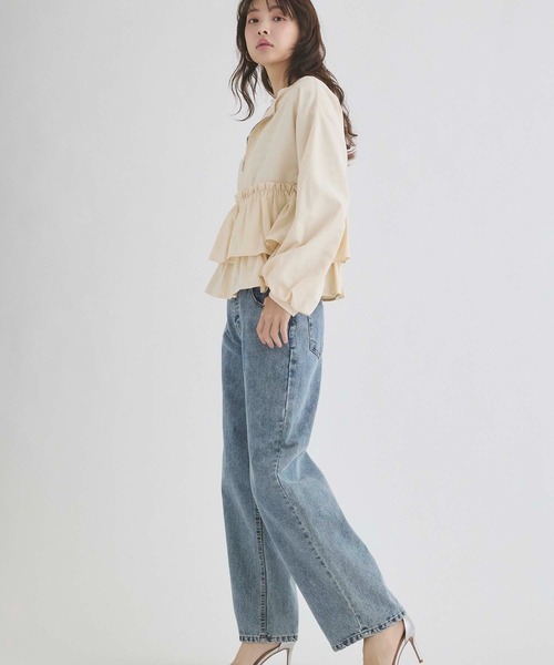 Edit Sheen(エディットシーン)の「ストレートデニムパンツ(デニムパンツ・レディース・ブルー・S/M)」の17枚目の写真