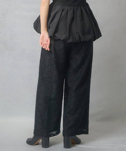 Lull（ルル）の「【Lull / ルル】セットアップ対応 / 総レースパンツ（その他パンツ・レディース・ブラック/ブルー/オフホワイト・ONESIZE）」の10枚目の写真