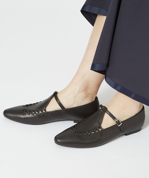 REMME(レメ)の「【REMME/レメ】レースアップレザーシューズ(パンプス・レディース・ブラウン/ブラック・36/37/38/35)」の2枚目の写真