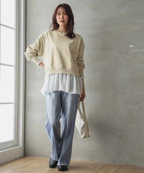 セール】乾きやすいスウェットプリント長袖/286082（スウェット