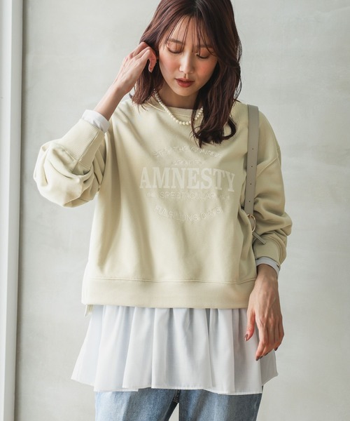 トップス GFL EAST SIDE gang long sleeve tee セール】乾きやすいスウェットプリント長袖/286082（スウェット