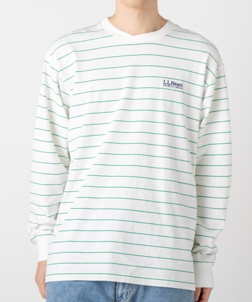 L.L.Bean（エルエルビーン）の「【JAPAN EDITION】ユニオン・ロングスリーブ・ティ（Tシャツ/カットソー・メンズ・ネイビー/ホワイト×グリーン/ライトグレー/ホワイト・SMALL/MEDIUM/LARGE/X-LARGE）」の13枚目の写真
