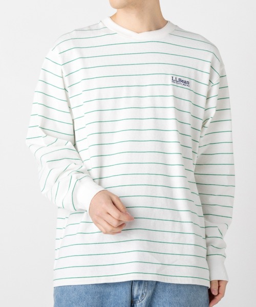 L.L.Bean（エルエルビーン）の「【JAPAN EDITION】ユニオン・ロングスリーブ・ティ（Tシャツ/カットソー・メンズ・ネイビー/ホワイト×グリーン/ライトグレー/ホワイト・SMALL/MEDIUM/LARGE/X-LARGE）」の14枚目の写真