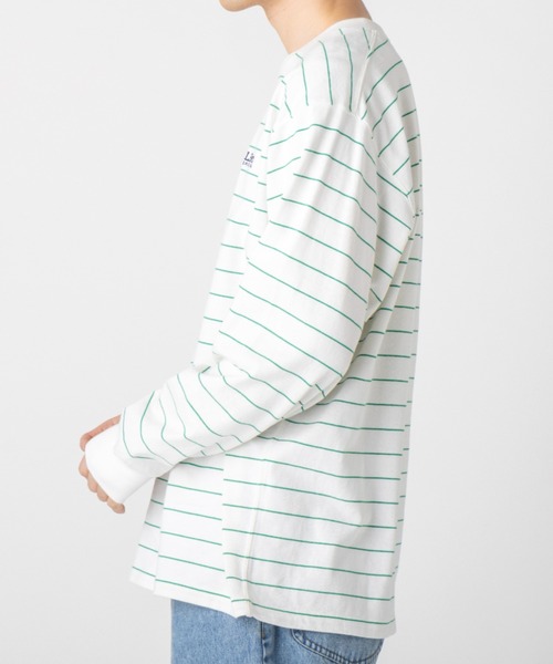L.L.Bean（エルエルビーン）の「【JAPAN EDITION】ユニオン・ロングスリーブ・ティ（Tシャツ/カットソー・メンズ・ネイビー/ホワイト×グリーン/ライトグレー/ホワイト・SMALL/MEDIUM/LARGE/X-LARGE）」の15枚目の写真