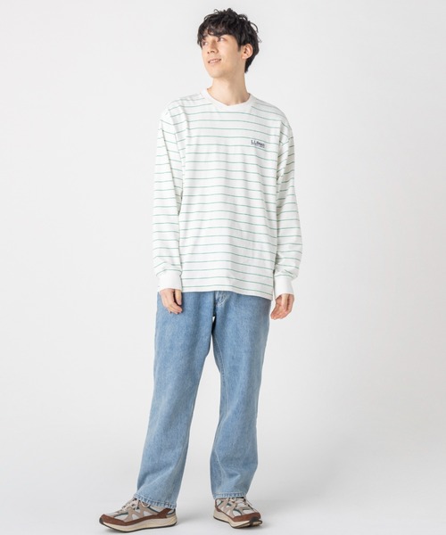L.L.Bean（エルエルビーン）の「【JAPAN EDITION】ユニオン・ロングスリーブ・ティ（Tシャツ/カットソー・メンズ・ネイビー/ホワイト×グリーン/ライトグレー/ホワイト・SMALL/MEDIUM/LARGE/X-LARGE）」の17枚目の写真