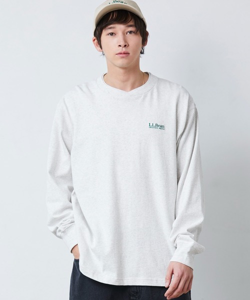 L.L.Bean（エルエルビーン）の「【JAPAN EDITION】ユニオン・ロングスリーブ・ティ（Tシャツ/カットソー・メンズ・ネイビー/ホワイト×グリーン/ライトグレー/ホワイト・SMALL/MEDIUM/LARGE/X-LARGE）」の10枚目の写真