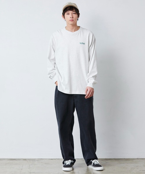 L.L.Bean（エルエルビーン）の「【JAPAN EDITION】ユニオン・ロングスリーブ・ティ（Tシャツ/カットソー・メンズ・ネイビー/ホワイト×グリーン/ライトグレー/ホワイト・SMALL/MEDIUM/LARGE/X-LARGE）」の6枚目の写真