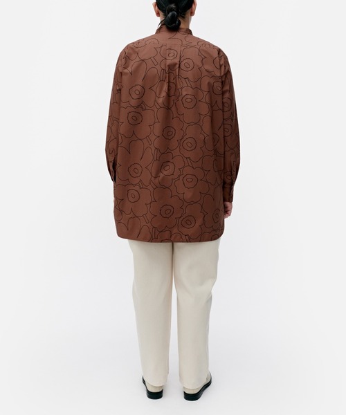ブラウス シャツ Rohkea Piirto Unikko / shirt レディース marimekko ブラウス シャツ Rohkea Piirto Unikko / shirt