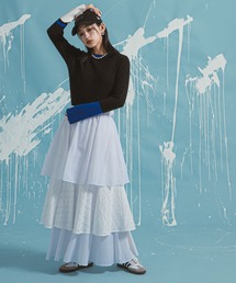 bohmal（ボマール）の「ティアードロングナイロンスカート（スカート）」