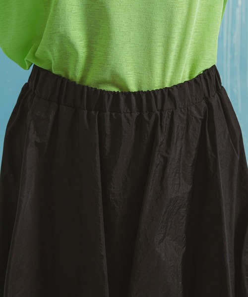 bohmal（ボマール）の「ティアードロングナイロンスカート（スカート・レディース・ブラック/ホワイト・FREE）」の12枚目の写真