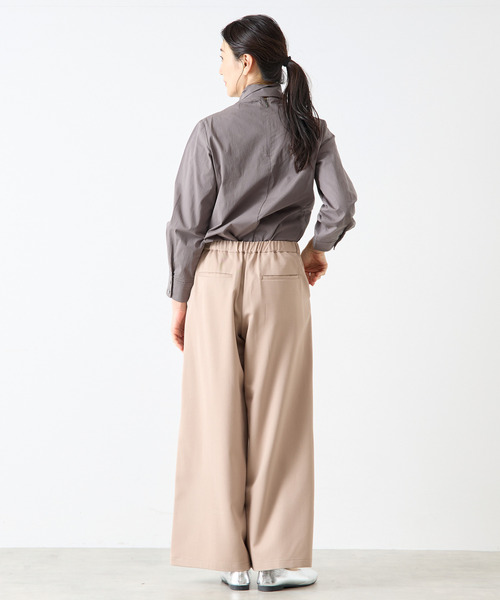 LOGEMENT DE CLAIRE(ロジュモンドクレール)の「タックワイドパンツ(その他パンツ・レディース・ネイビー/ブラック/ベージュ・3/2)」の10枚目の写真