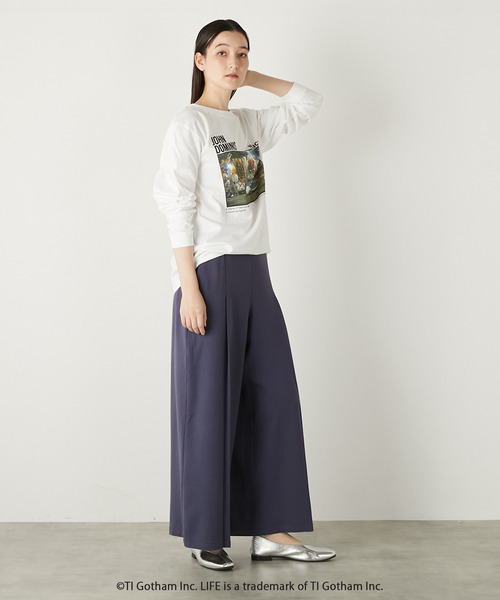 LOGEMENT DE CLAIRE(ロジュモンドクレール)の「タックワイドパンツ(その他パンツ・レディース・ネイビー/ブラック/ベージュ・3/2)」の18枚目の写真