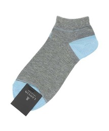 LANVIN collection（ランバン コレクション）の「LANVIN COLLECTION メンズ 消臭加工 履き口ゆったり 切替デザイン スニーカーソックス 02452317（ソックス/靴下）」