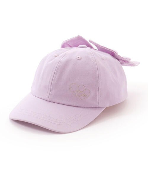 SLAP SLIP(スラップスリップ)の「ラメ刺しゅうバックリボンキャップ(52~54cm)(キャップ・キッズ・パープル/ピンク・S/M)」の8枚目の写真