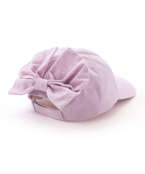 SLAP SLIP(スラップスリップ)の「ラメ刺しゅうバックリボンキャップ(52~54cm)(キャップ・キッズ・パープル/ピンク・S/M)」の9枚目の写真