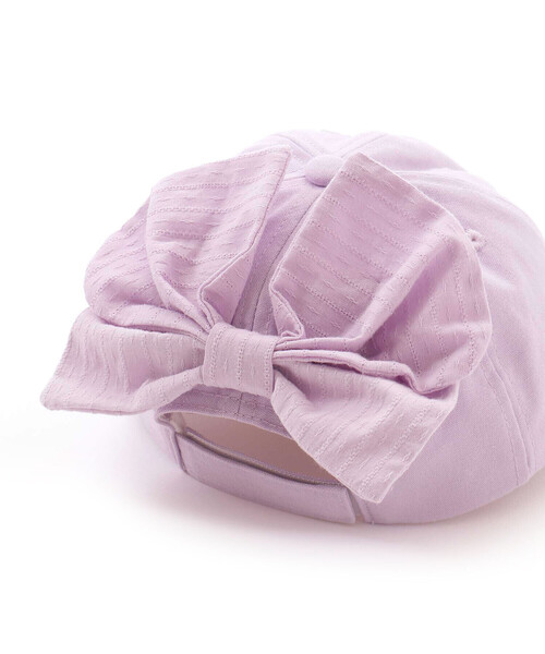 SLAP SLIP(スラップスリップ)の「ラメ刺しゅうバックリボンキャップ(52~54cm)(キャップ・キッズ・パープル/ピンク・S/M)」の12枚目の写真